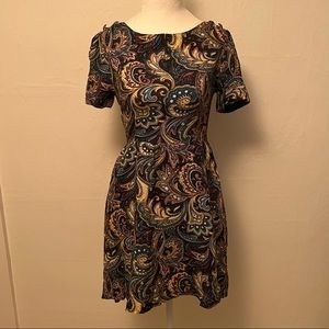 Paisley print dress